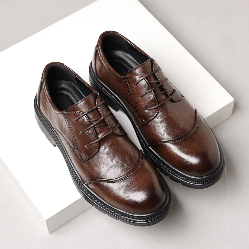 Men's leather shoes for casual - đánh giá và giá Men Formal Wear Dress