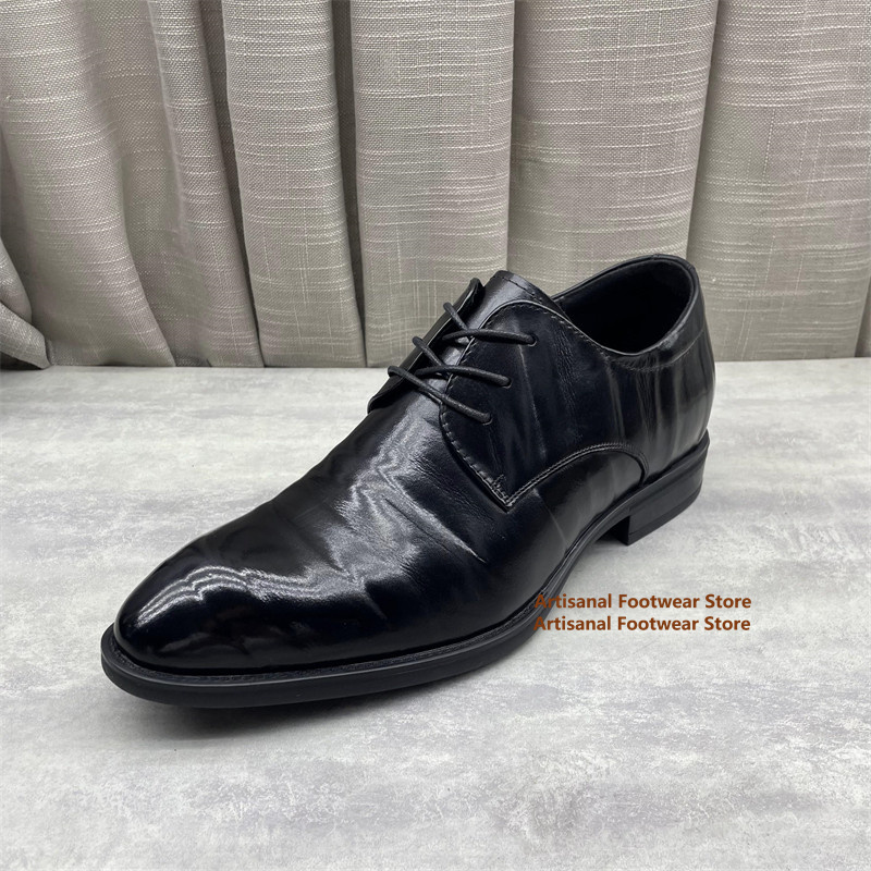 Men's Black Leather Oxford Sho - đánh giá và giá Men Formal Wear Dress