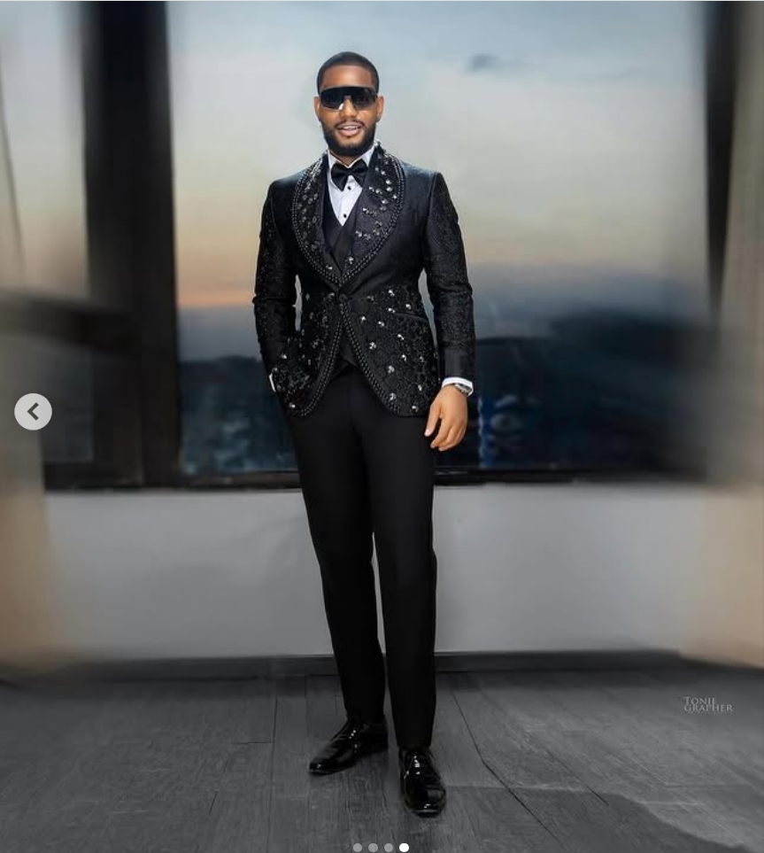 Glitter Crystal Black Men Suit - đánh giá và giá Men Formal Wear Red