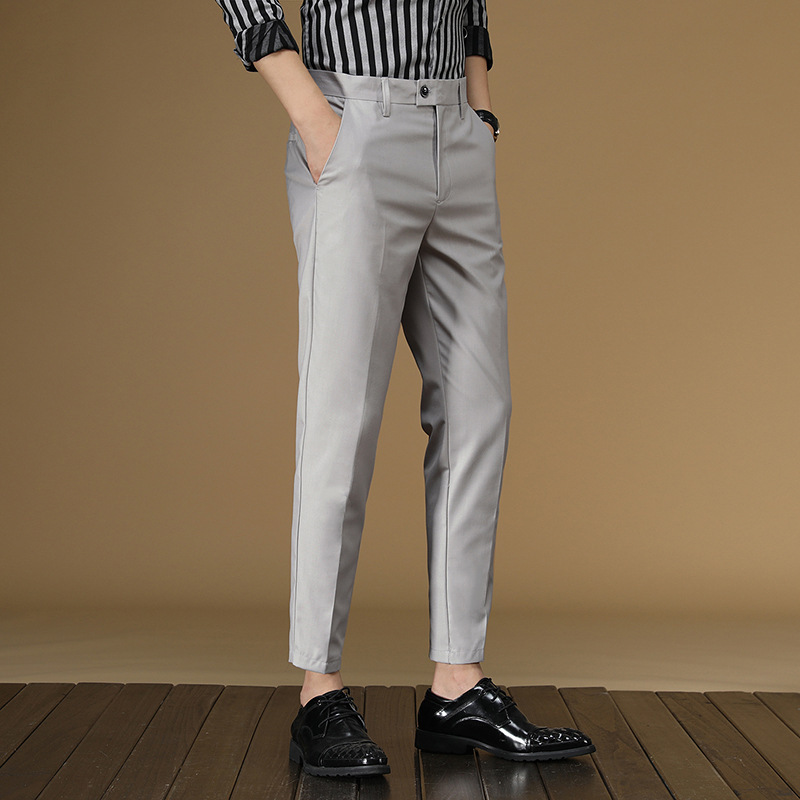 Summer Suit Pants Men Red Blac - đánh giá và giá Men Formal Wear Red