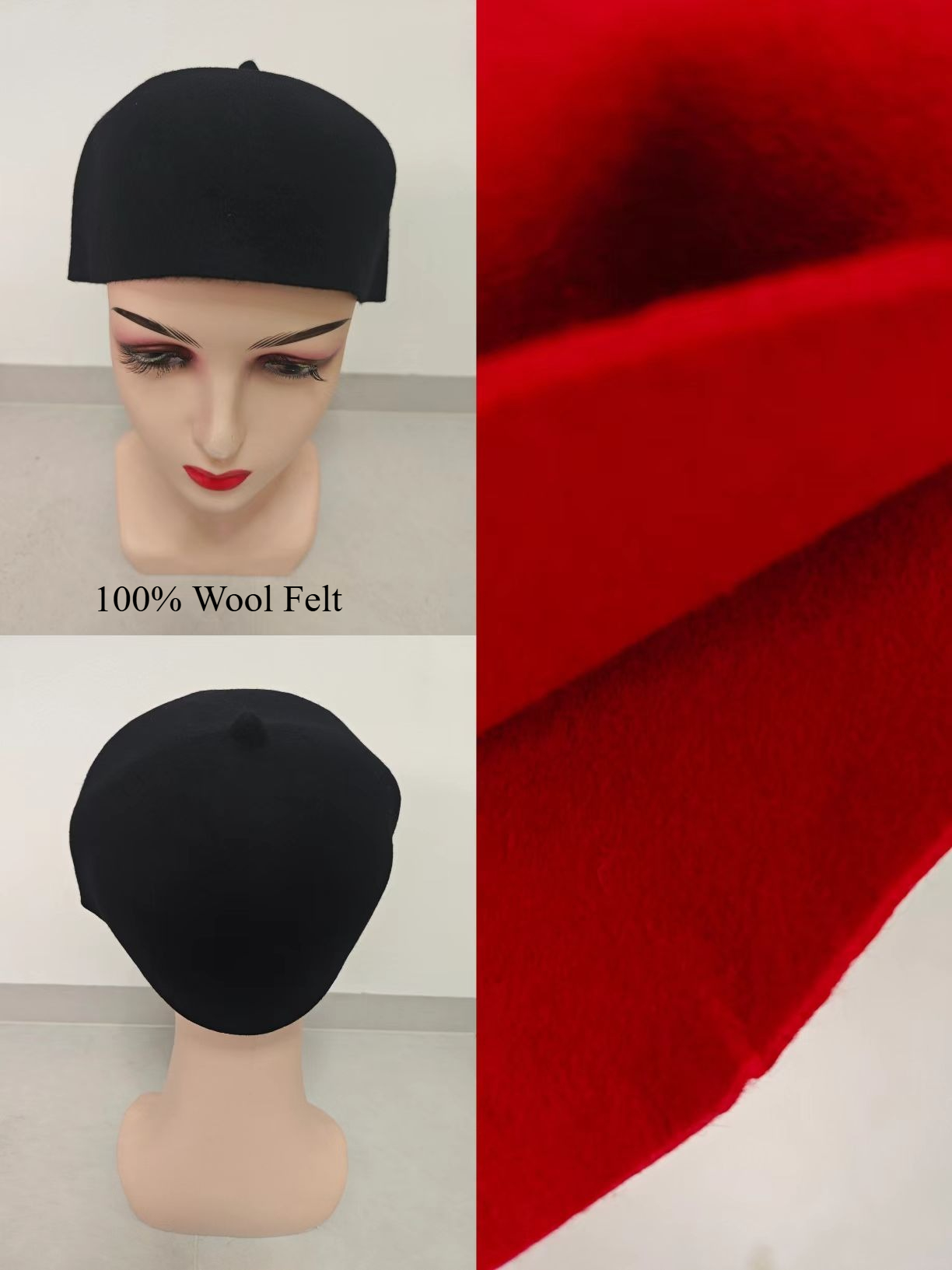 Africa Wool Felt Caps for Men  - đánh giá và giá Men Formal Wear Red