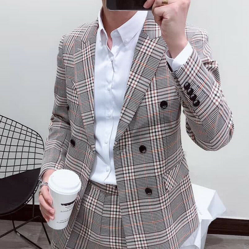 Latest New Style Smoking Plaid - đánh giá và giá Latest Men Formal Wear