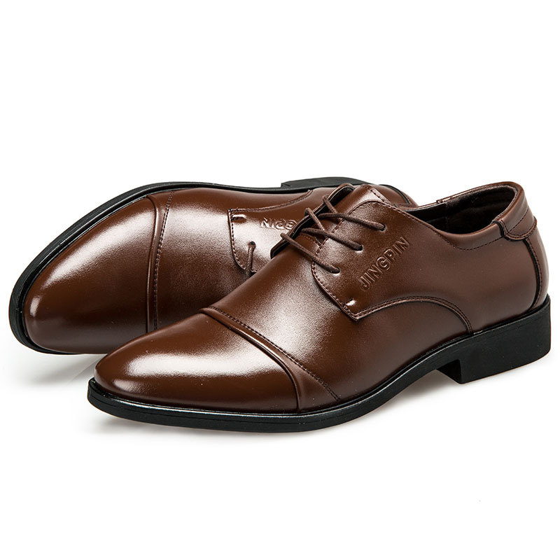 Large-sized men's leather shoe - đánh giá và giá Men Formal Wear Dress