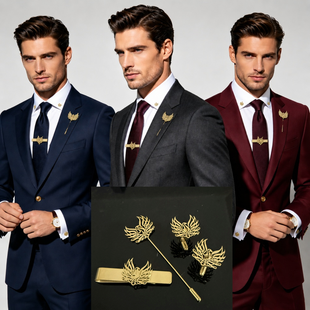 Custom Cufflink Tie Set Bar Pe - đánh giá và giá Men Formal Wear With Tie