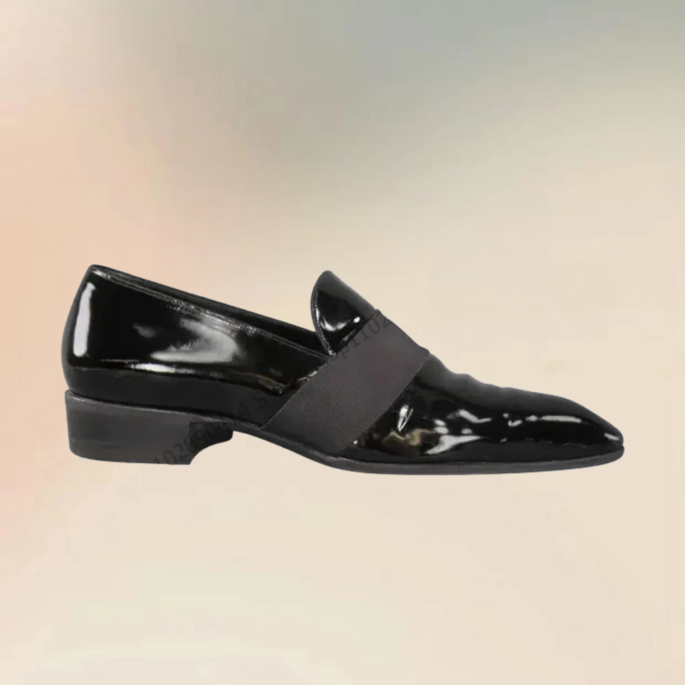 Black Patent Leather Riband De - đánh giá và giá Men'S Luxury Formal Wear