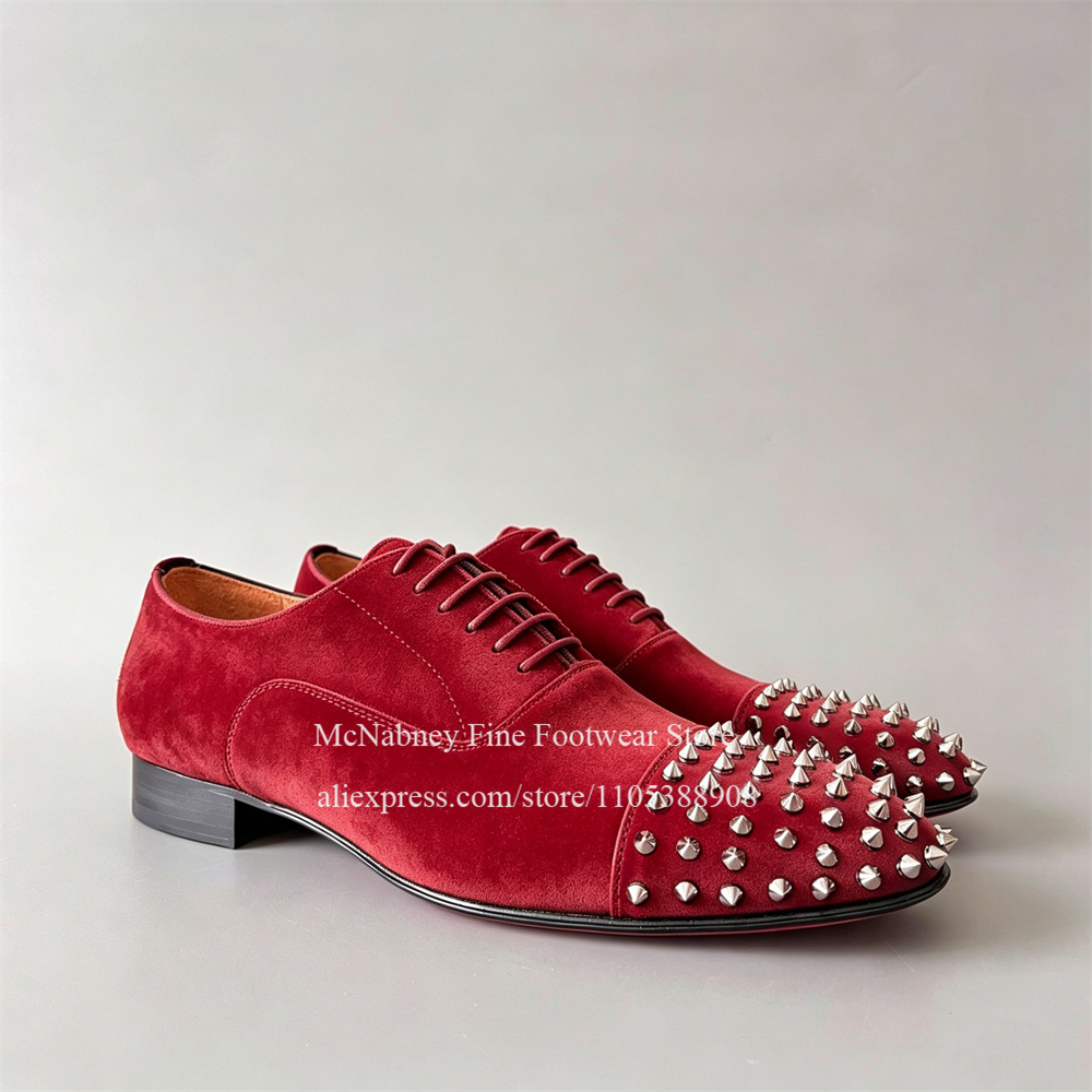 Spike Studs Leather Dress Shoe - đánh giá và giá Men Formal Wear Dress