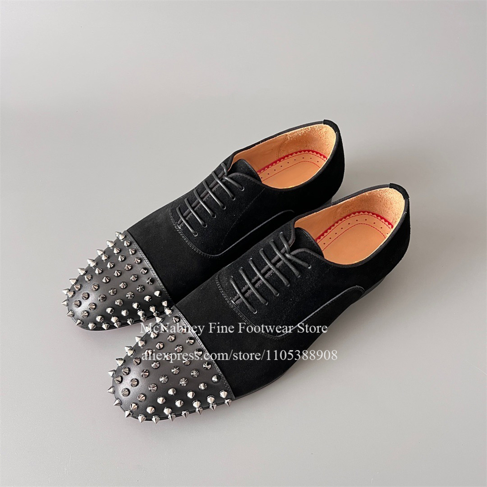 Spike Studs Leather Dress Shoe - đánh giá và giá Men Formal Wear Dress